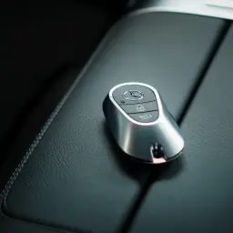 Kluczyk do samochodu z funkcją keyless go, czyli bezkluczykowego otwierania i uruchamiania pojazdu.