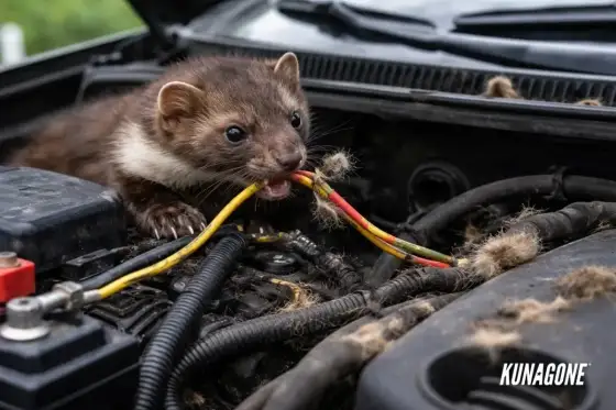 Dlaczego kuna gryzie kable? Jak zabezpieczyć auto przed szkodą